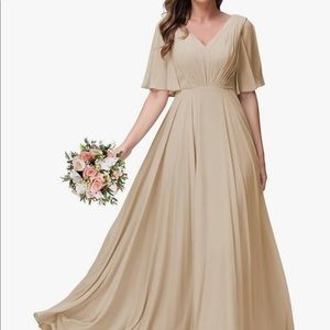 Champagne Bridesmaid Dress